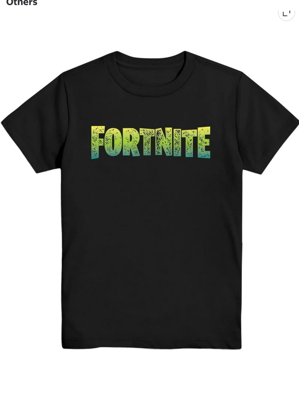 Fortnite Boys' Black Graphic Tee Size XS 4/5